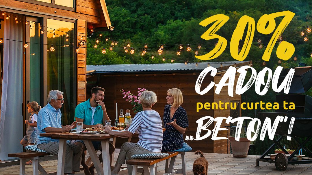 Elis Pavaje îți oferă 30% discount pentru noua ta curte BETON