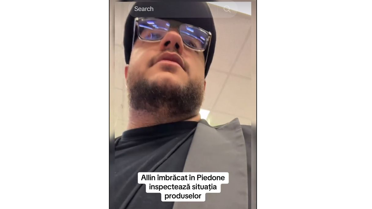 Poliția a săltat un influencer care ”s-a îmbrăcat în Piedone” și a luat la întrebări angajații unui magazin