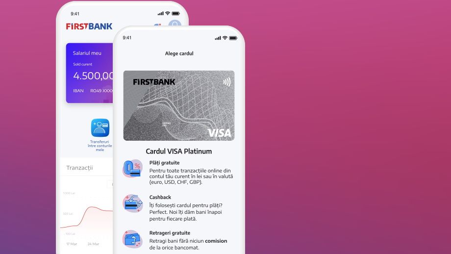 First Bank lansează o nouă aplicație de mobile banking, care permite deschiderea unui cont 100% online
