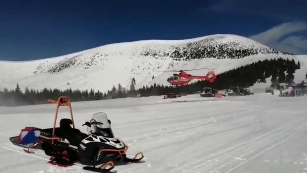 Accident grav pe o pârtie din Alba: O femeie a fost transportată cu un elicopter SMURD