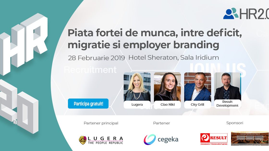 Vino la HR 2.0! Discutam despre piata fortei de munca: deficit, migratie si employer branding