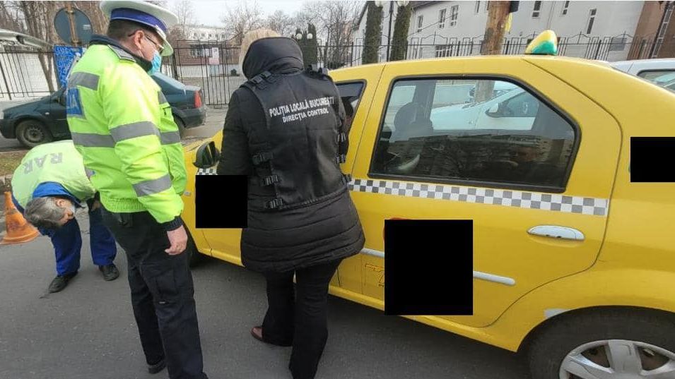 Polițiștii au dat în București amenzi de peste 10.000 de lei taximetriștilor