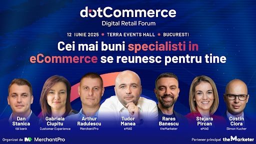 De la AI și automatizare, la CX, Gen Z și loializare - descoperă ce subiecte vor fi abordate la dotCommerce by MerchantPro