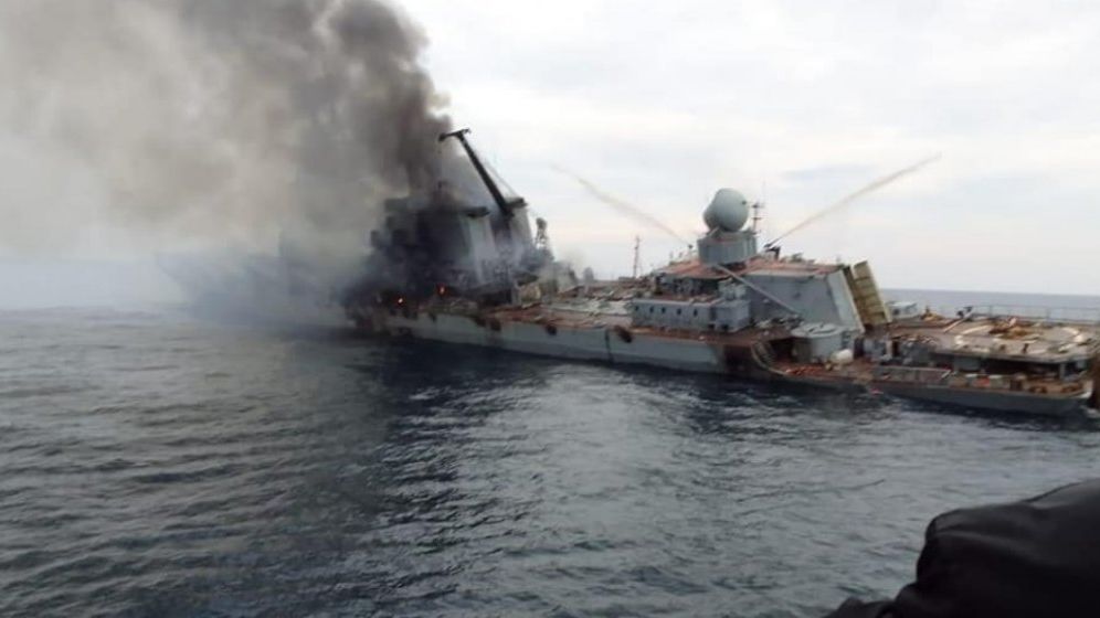 Rusia susține că în naufragiul crucişătorului Moskva a murit doar un marinar