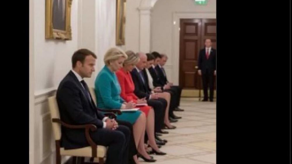 FOTO: Imagine virală, dar falsă, făcută cu AI, cu lideri politici din Europa care țin capul plecat în fața lui Trump. Este un fake news
