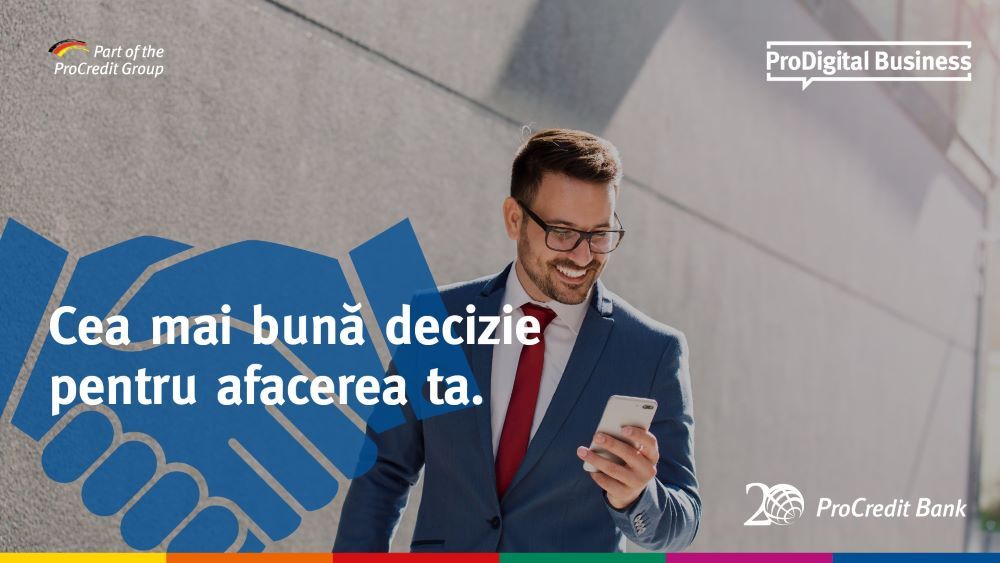 ProCredit Bank lansează ProDigital Business, platforma destinată clienților business pentru deschidere cont și autorizare 100% online