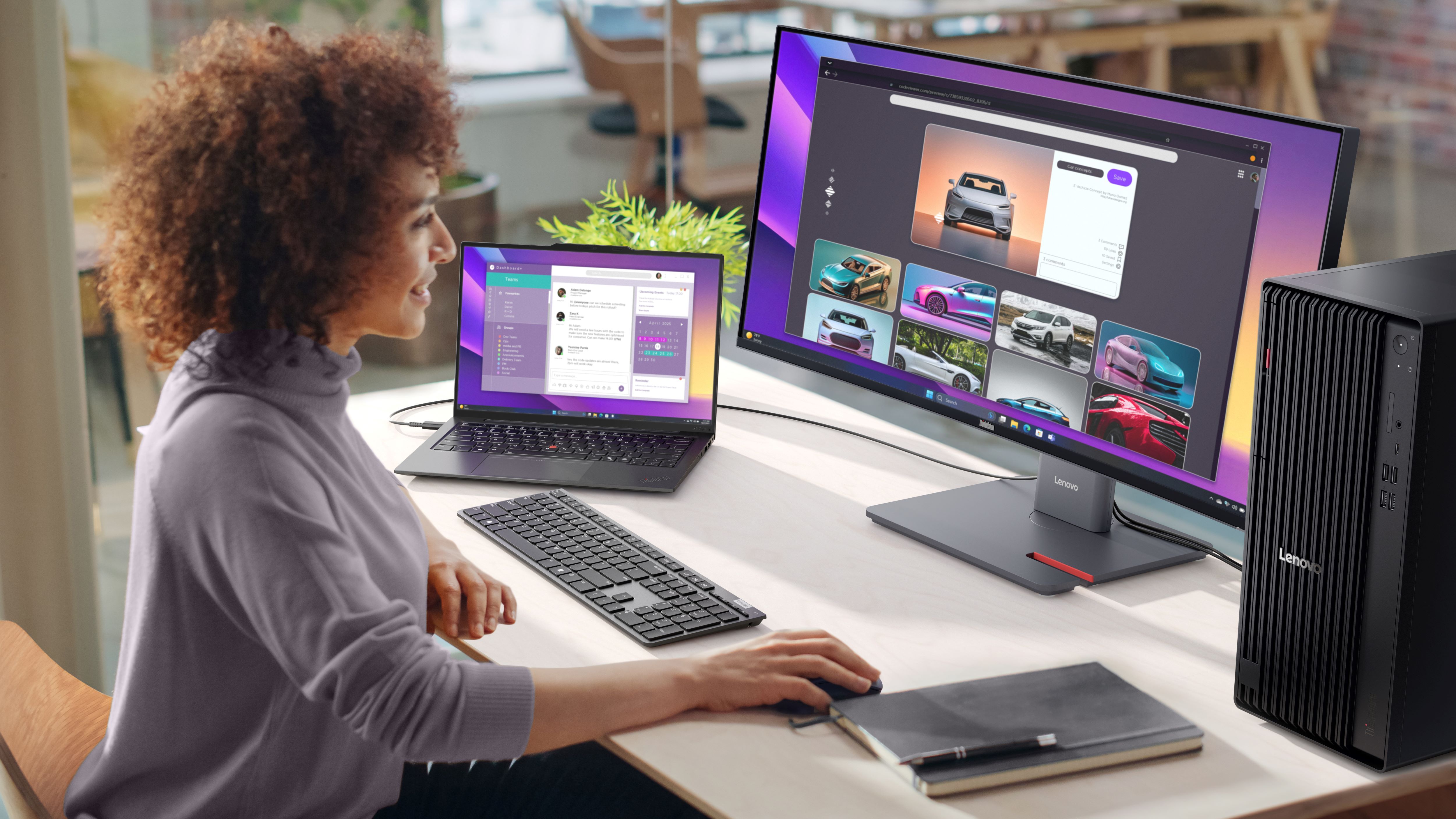 Monitorul cu AI care redefinește productivitatea în companii: Lenovo ThinkVision P34WD-40