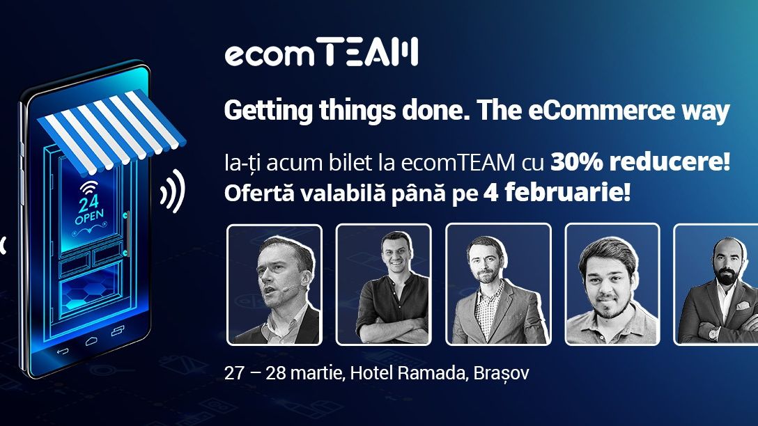 Premiera la ecomTEAM 2019: Speaker si autor de renume mondial, pentru prima oara in Romania