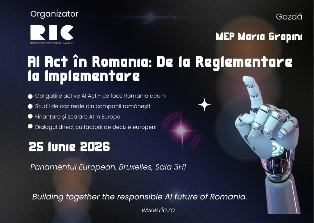 Implementarea AI Act, între reglementare și competitivitate: România deschide dialogul european