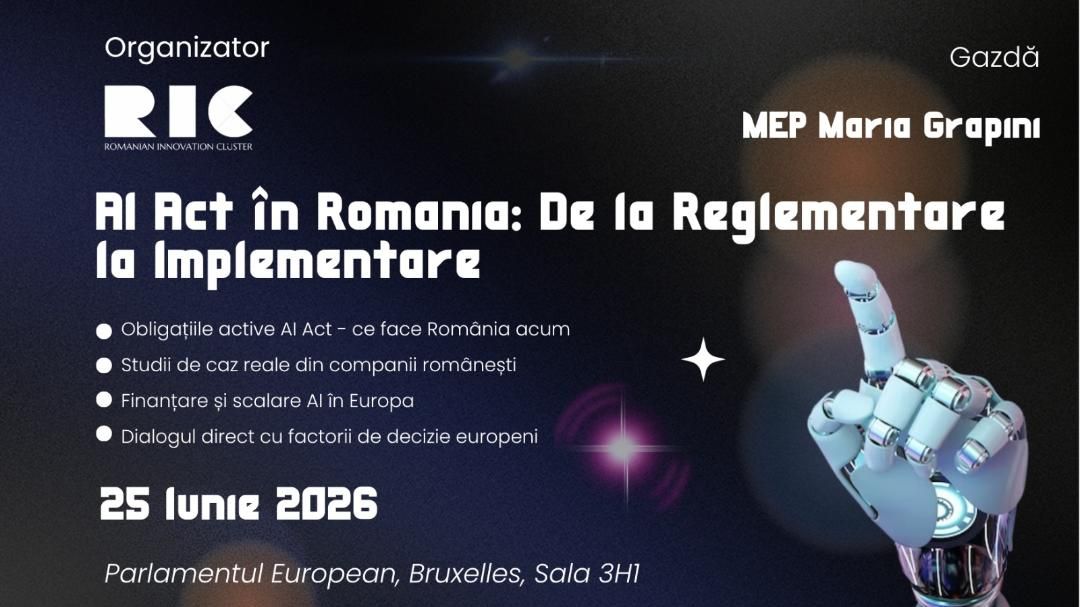 Implementarea AI Act, între reglementare și competitivitate: România deschide dialogul european