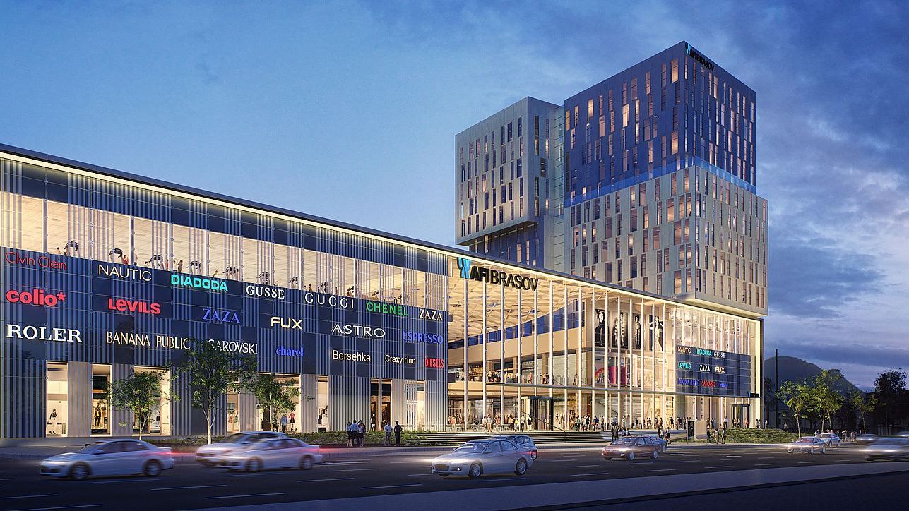 AFI Europe a inceput constructia Brasov Mall si a proiectului de birouri integrat: 80% din spatii, deja inchiriate, iar investitiile depasesc 120 mil. euro