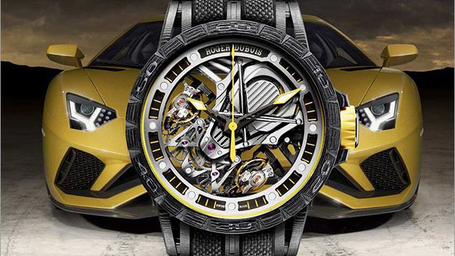 Ceasul in editie limitata Roger Dubuis Excalibur Aventador S a ajuns in Romania. Costa 210.000 euro