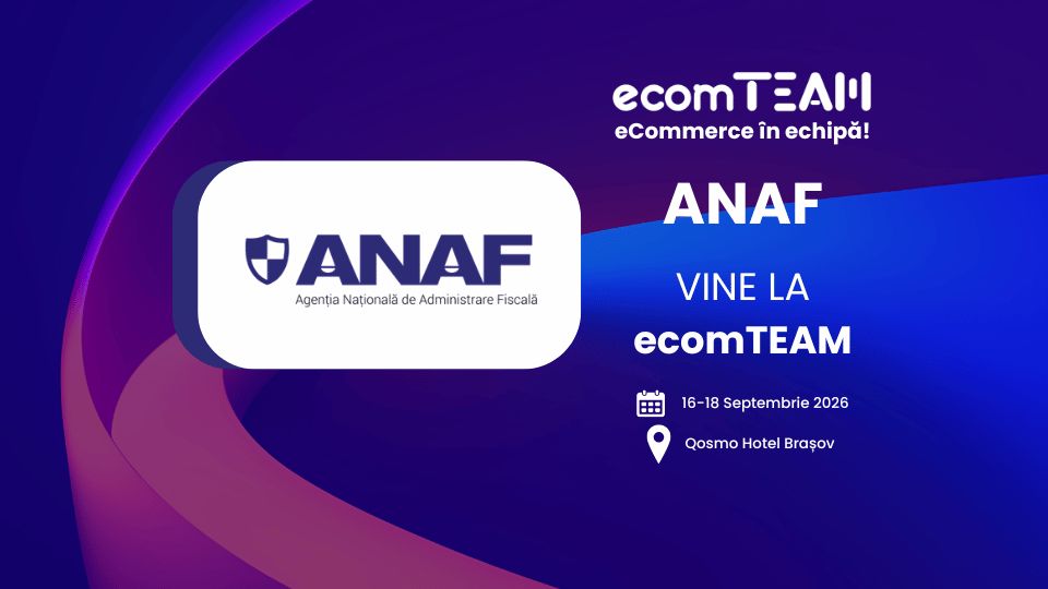 ANAF vine la evenimentul ecomTEAM 2026, dedicat comerțului online și organizat de Wall-street.ro