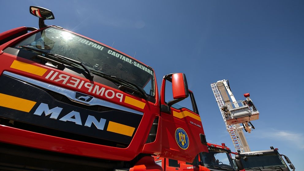 Incendiu pe autostrada București-Pitești. Traficul, blocat complet