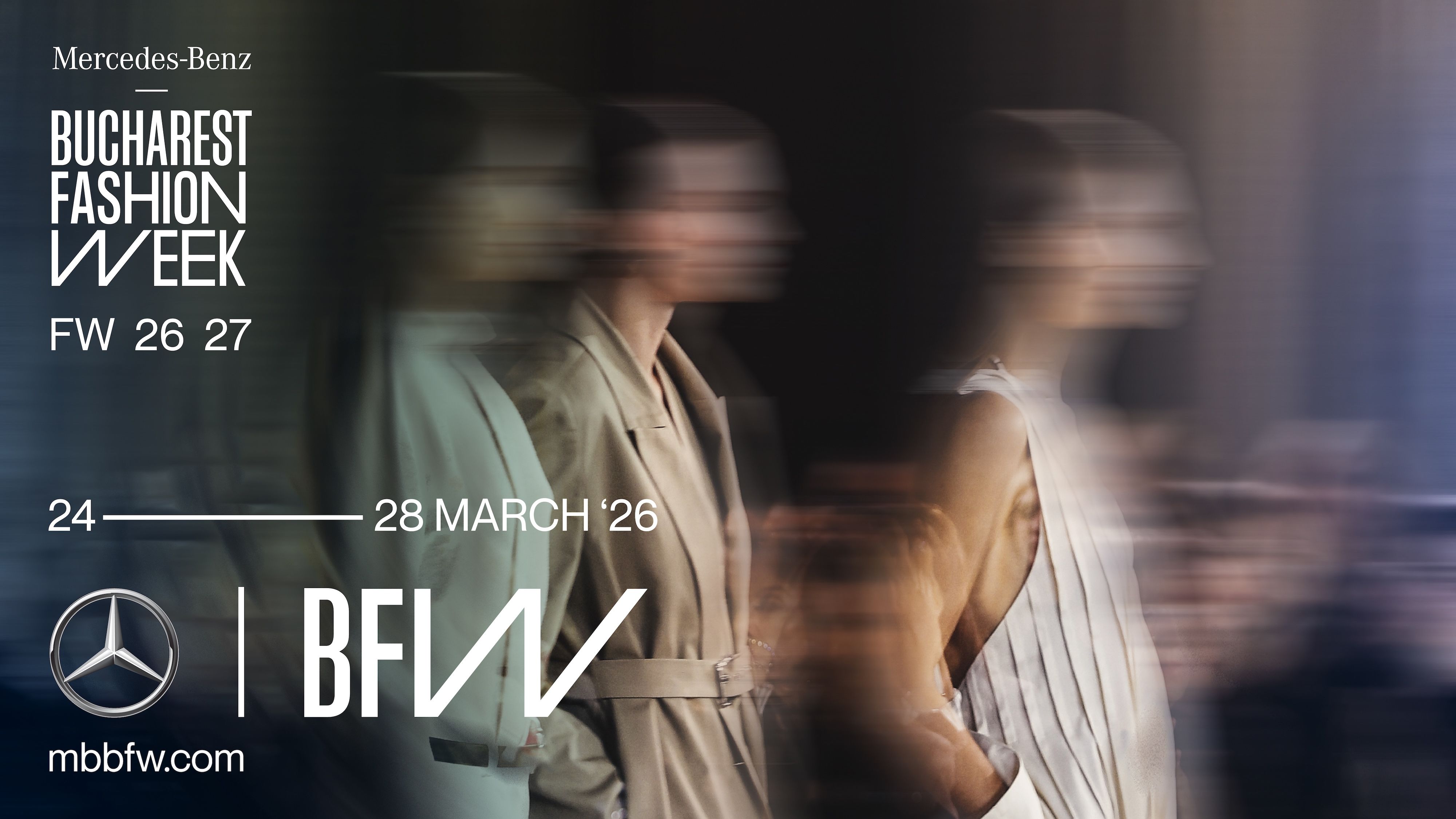 Începe Mercedes-Benz Bucharest Fashion Week FW26/27 – cinci zile dedicate modei, noii generații de designeri și dialogului creativ internațional, completate de un moment multisenzorial dedicat incluziunii persoanelor cu deficiențe de vedere