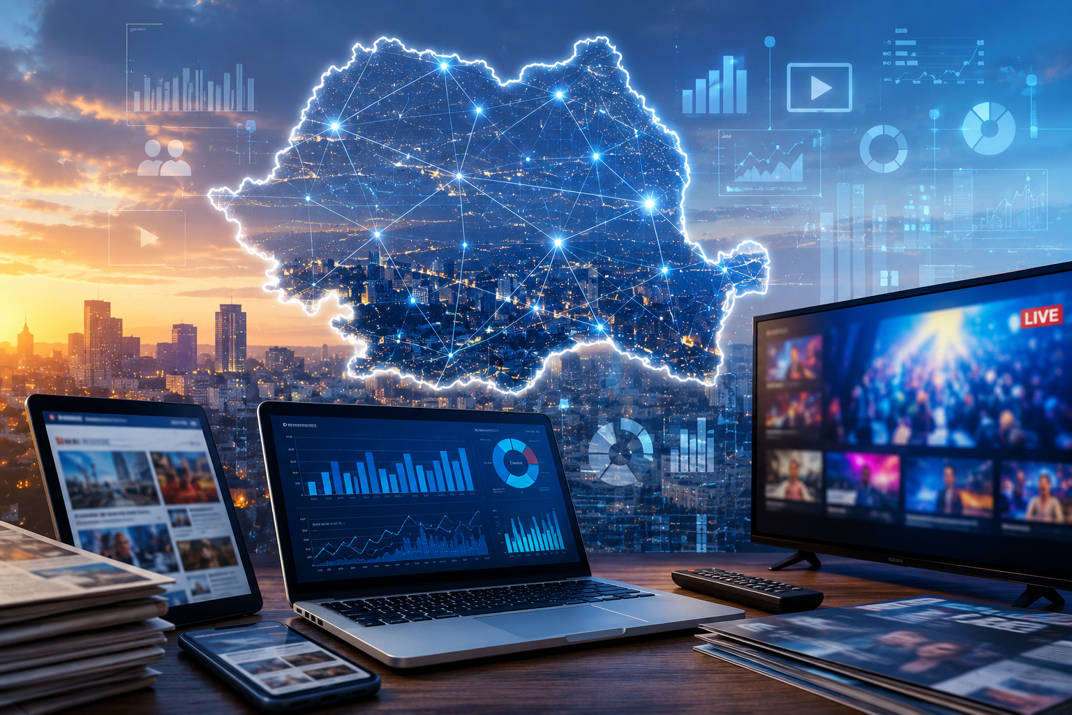 Piața media a ajuns la 838 mil. euro. Clienții de publicitate, prudenți pentru 2026
