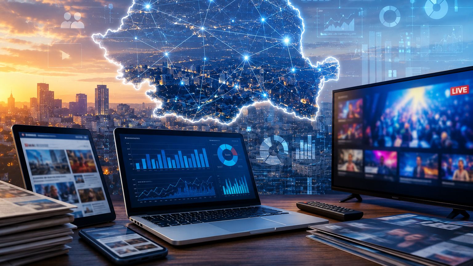 Piața media a ajuns la 838 mil. euro. Clienții de publicitate, prudenți pentru 2026