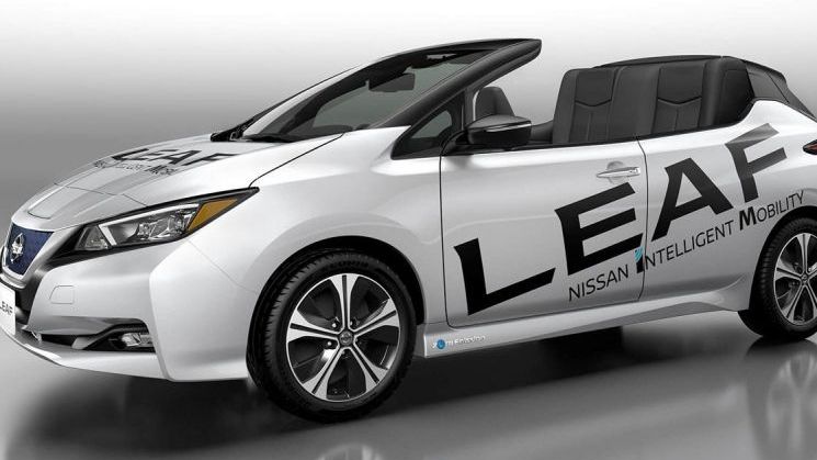 Nissan ne lasa cu gura cascata! Cum arata o versiune decapotabila a modelului Leaf?
