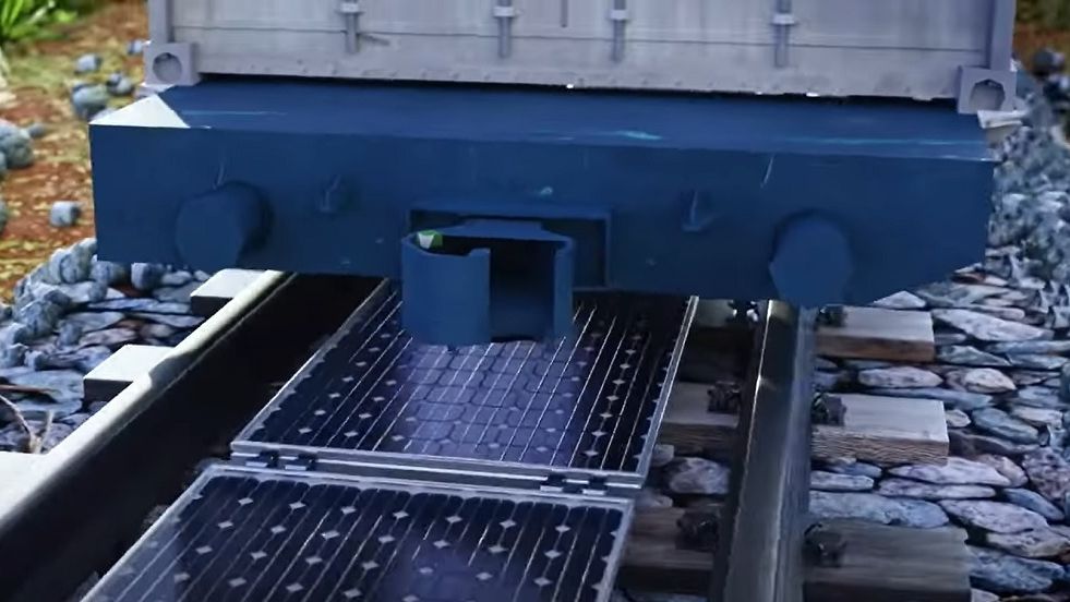 Elvețienii instalează în premieră panouri fotovoltaice între șinele de cale ferată