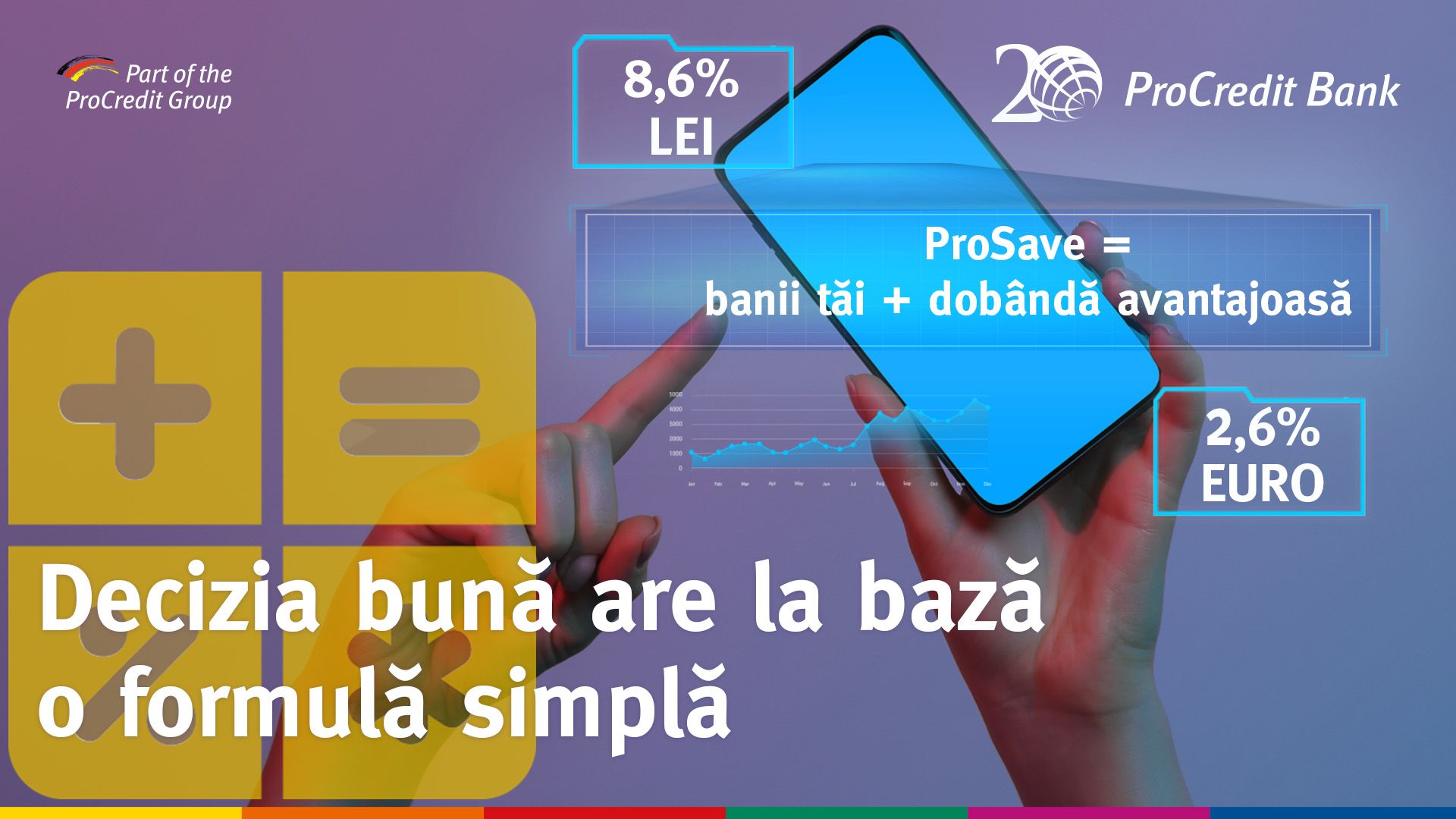 ProCredit Bank majorează dobânzile la depozitele pe 12 luni în lei și euro: 8,6% pentru lei și 2,6% pentru euro
