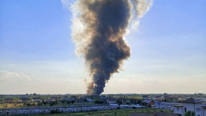 NEWS ALERT: Incendiu puternic la Bragadiru