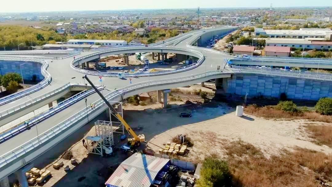 FOTO: Primăria Sectorului 6: Primul sens giratoriu suspendat de pe Centura Capitalei se deschide pe 15 noiembrie