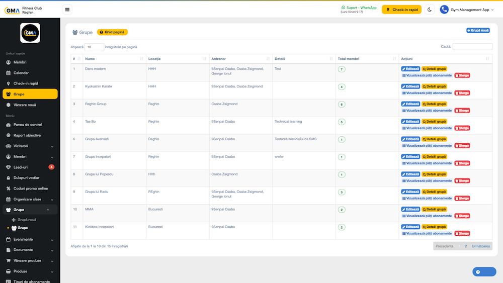 Software for Gym Management: ce trebuie să ofere o platformă modernă pentru administrarea sălii