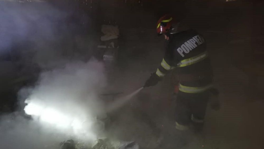 Un autocar cu 44 de pasageri a luat foc