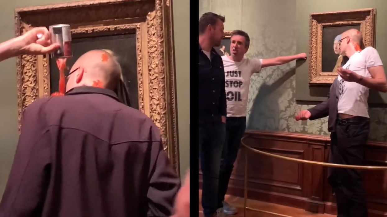 VIDEO | Ecologiștii lovesc din nou: „Fata cu cercel de perlă” a lui Vermeer, a treia victimă a vandalilor
