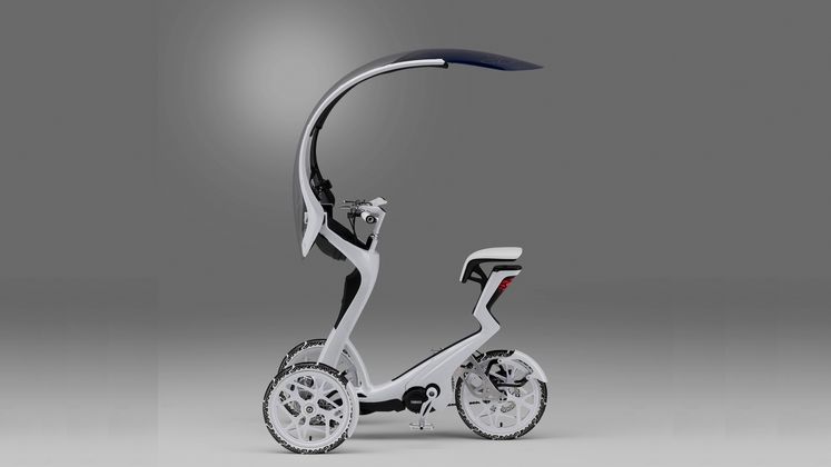 Yamaha si BASF au dezvoltat vehiculul electric I05GEN, cu trei roti