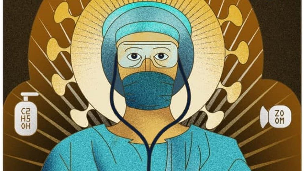 Panouri cu medici reprezentanți ca sfinți au apărut și la Constanța, dar Primăria nu le va da jos cum a făcut Firea în București