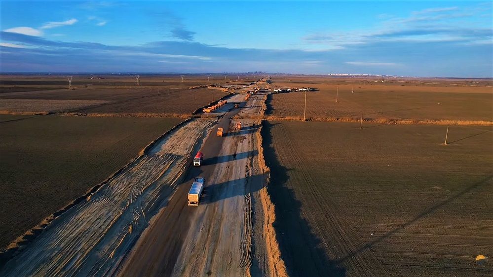 [FOTO&VIDEO] Filmare în premieră, din dronă, a Drumului Expres Brăila-Galați