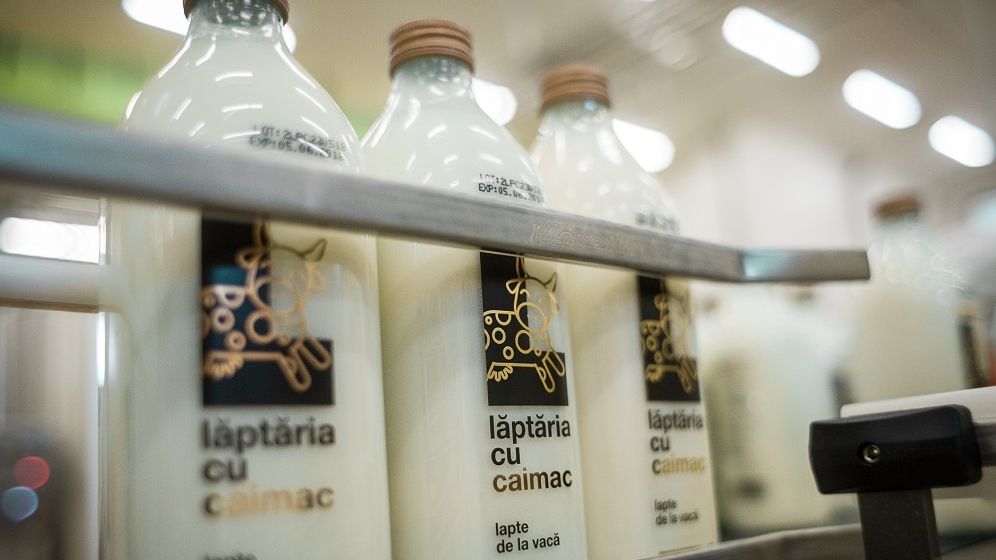 Laptaria cu Caimac inaugureaza o fabrica de produse lactate in judetul Ialomita, o investitie de 5 mil. euro si anunta semnarea unui contract cu Mega Image