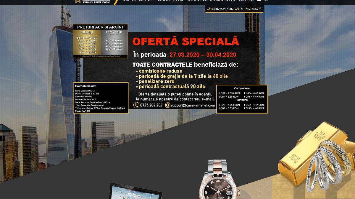 (P) Ai nevoie de un împrumut rapid însă nu dorești să apelezi la instituțiile financiare? Adresează-te specialiștilor de la www.casa-amanet.com!