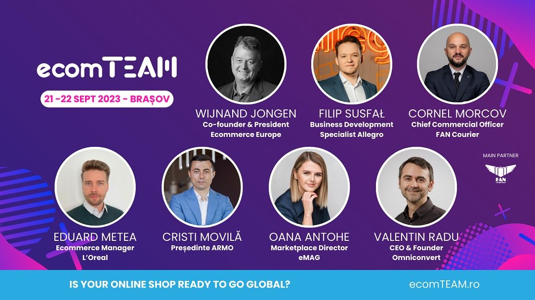E-commerce: 6 motive pentru care nu trebuie să ratezi ecomTEAM 2023