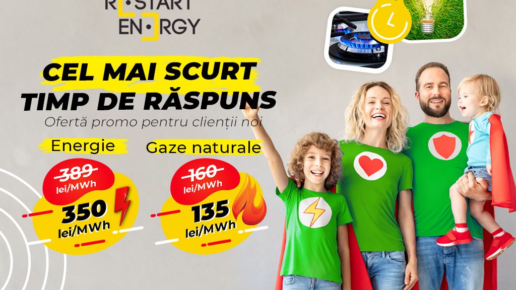 (P) Restart Energy oferă prețuri mai mici pentru clienții noi