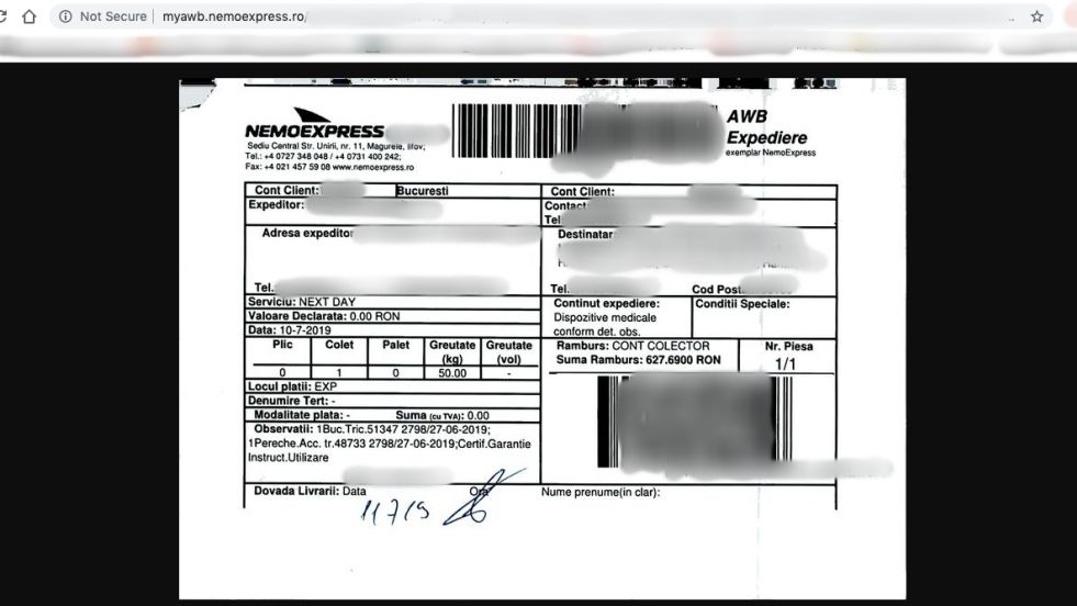 NEMO Express, bresa MAJORA de securitate: AWB-urile clientilor, "la liber" [DREPT LA REPLICA]