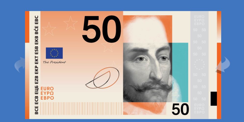 FOTO | Bancnotele euro se schimbă pentru prima dată de la lansare. Europa are de ales între pescărașul albastru și Beethoven, însă doar șase țări au personalități pe bani - Poza 9