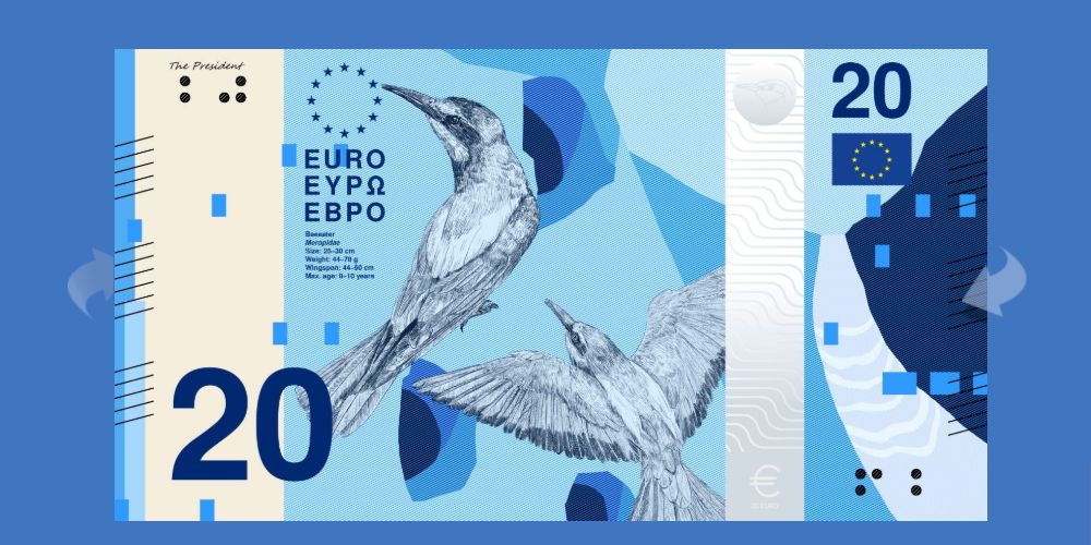 FOTO | Bancnotele euro se schimbă pentru prima dată de la lansare. Europa are de ales între pescărașul albastru și Beethoven, însă doar șase țări au personalități pe bani - Poza 4