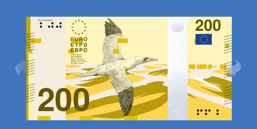 FOTO | Bancnotele euro se schimbă pentru prima dată de la lansare. Europa are de ales între pescărașul albastru și Beethoven, însă doar șase țări au personalități pe bani - Poza 1
