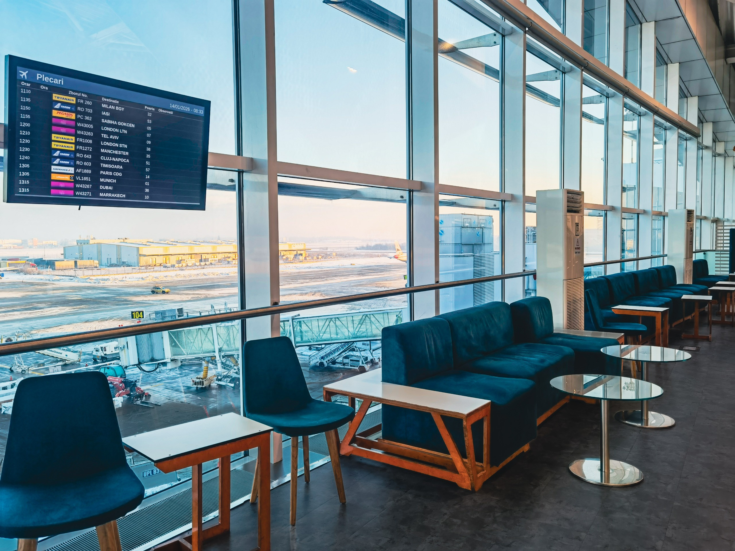 Lounge-urile de la Aeroportul „Henri Coandă” Otopeni vor fi modernizate. Licitația a fost deschisă