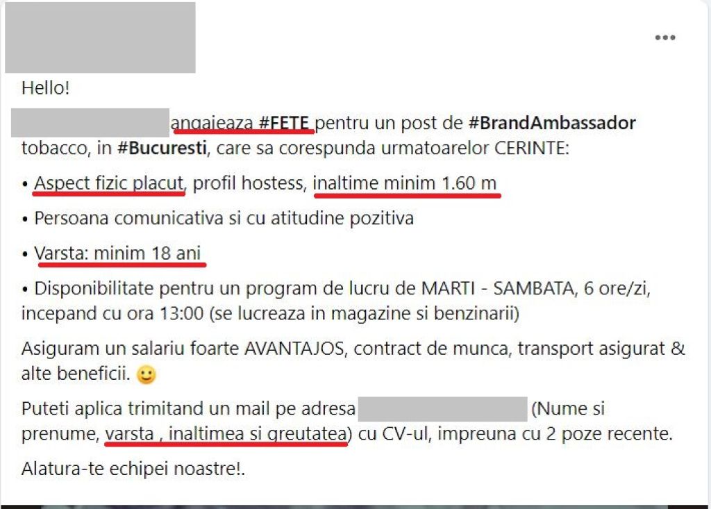 GALERIE FOTO: "žCăutăm hostess cu aspect fizic plăcut". Ce e greșit în acest anunț de angaj - Imagine 8
