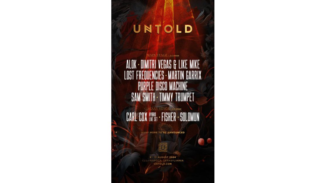 TOP 10 DJ AI LUMII ÎN LINEUP-UL UNTOLD 2024