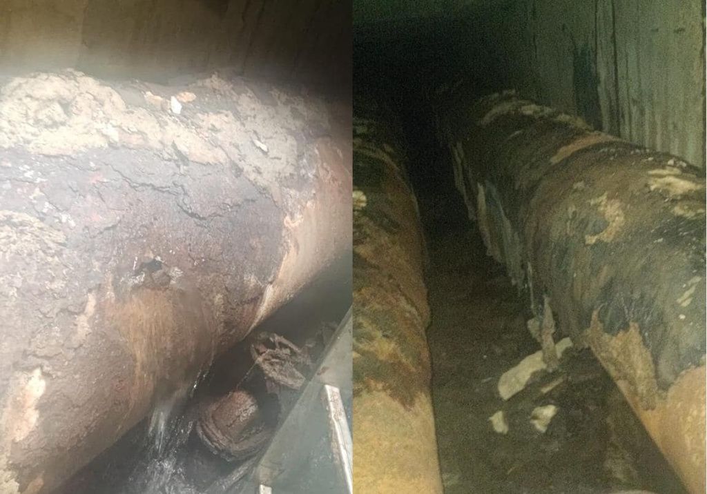 Nicușor Dan: Încheiem anul cu încă 50 km de conducte schimbați. Cum arătau conductele vechi - Imagine 5