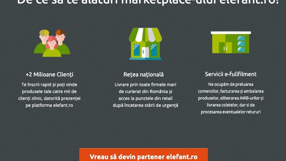 Elefant.ro lansează un marketplace pentru antreprenorii care vor să vândă online
