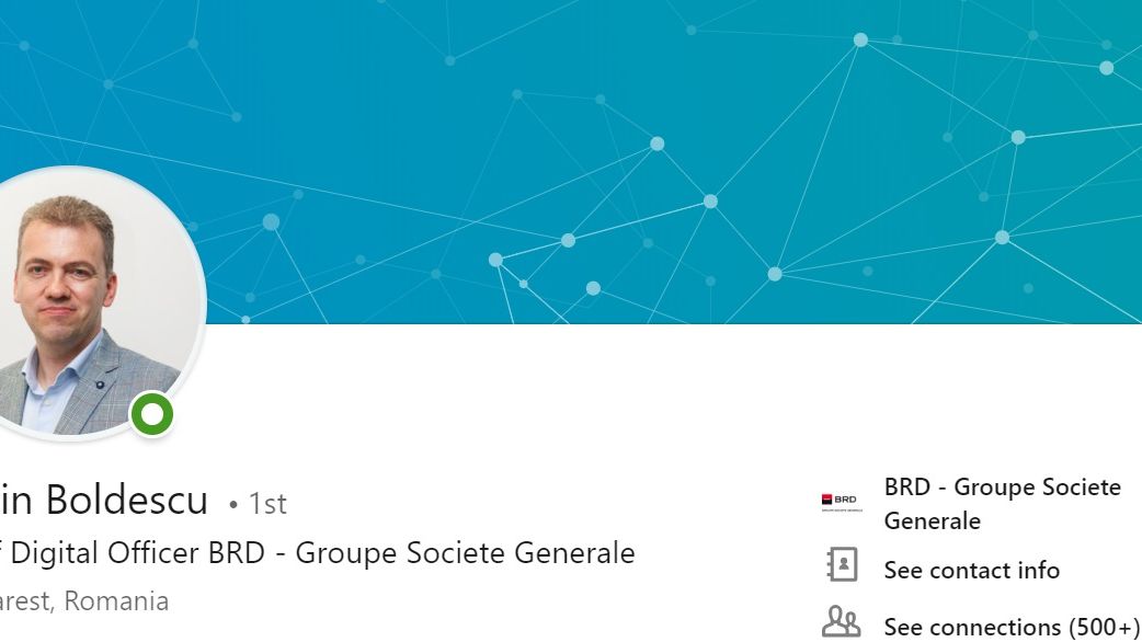 BRD SocGen creeaza functia de Chief Digital Officer si il recruteaza pe Florin Boldescu de pe o pozitie similara in cadrul Raiffeisen Bank