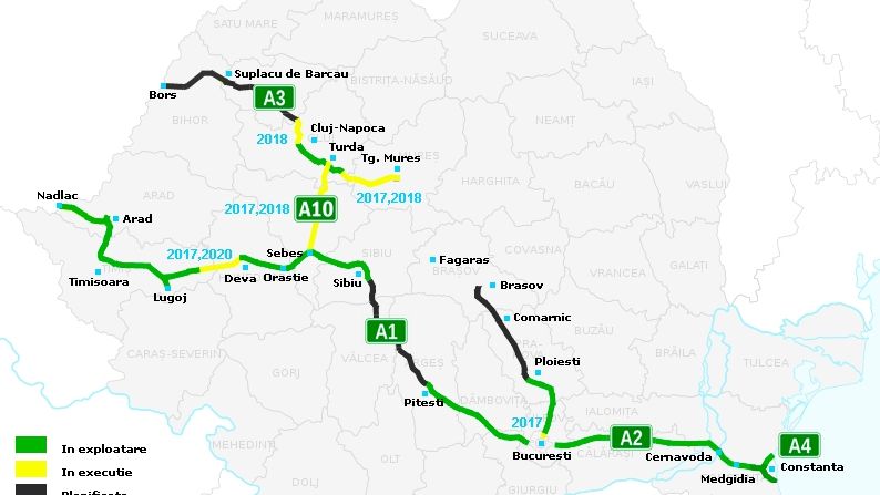 Viata bate predictiile: cum arata realitatea autostrazilor planificate in urma cu 4 ani de guvernanti