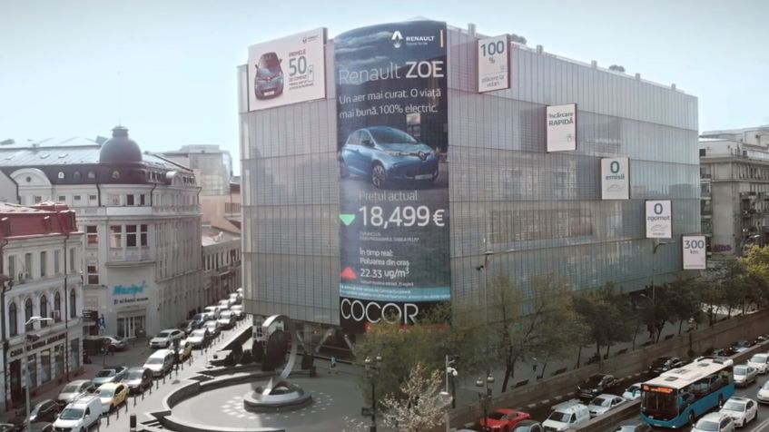 Pretul Renault Zoe a fluctuat in aprilie in functie de nivelul poluarii din Bucuresti - VIDEO