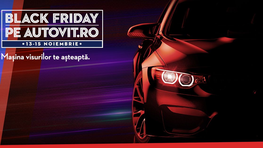 Black Friday pe Autovit.ro: Peste 100 de autoturisme au discount-uri de pana la 40%
