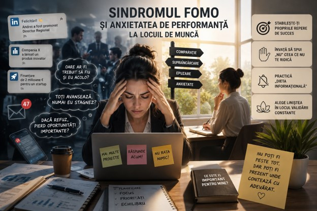 Sindromul FOMO și anxietatea de performanță la locul de muncă